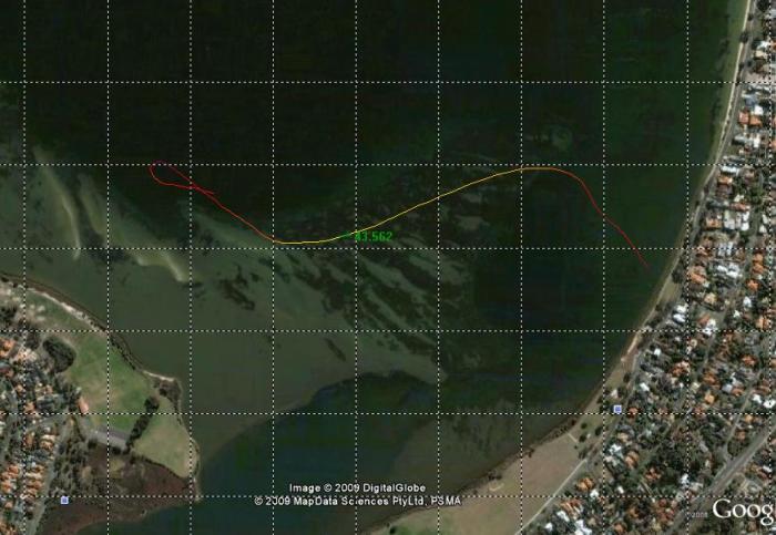  fastest 500m run at Melville- 39.967kts