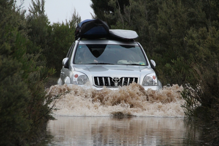 One of the smaller puddles 